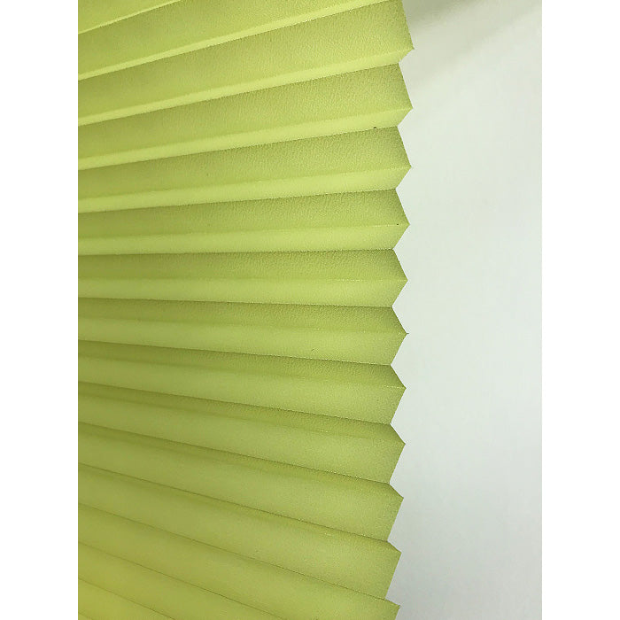 Parrot Perfect Fit Pleated Blind fabric weave detail at high magnification