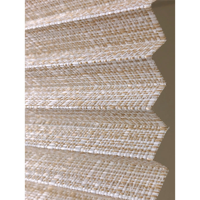Straw Perfect Fit Pleated Blind — premium custom made-to-measure by Ibiza Premium Shades